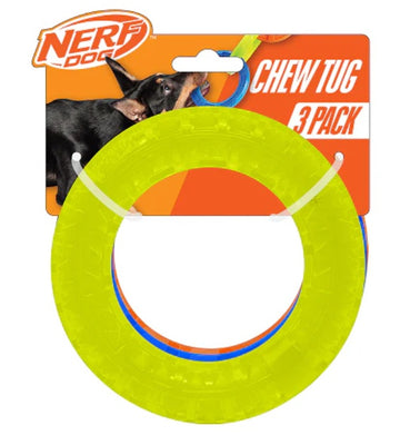 Nerf Dog EXO Translucent Spike 3 Rings TRP Dog Toy - Green/Blue/Ornage